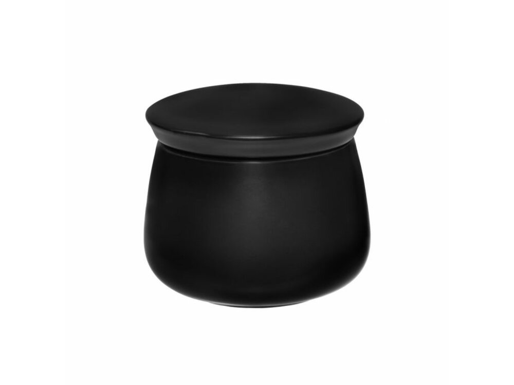 Maku Porcelain sugar bowl, black