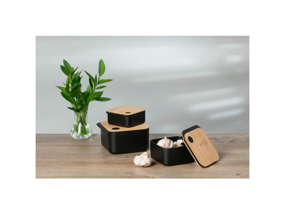 MAKU rPET storage box with sealing bamboo lid