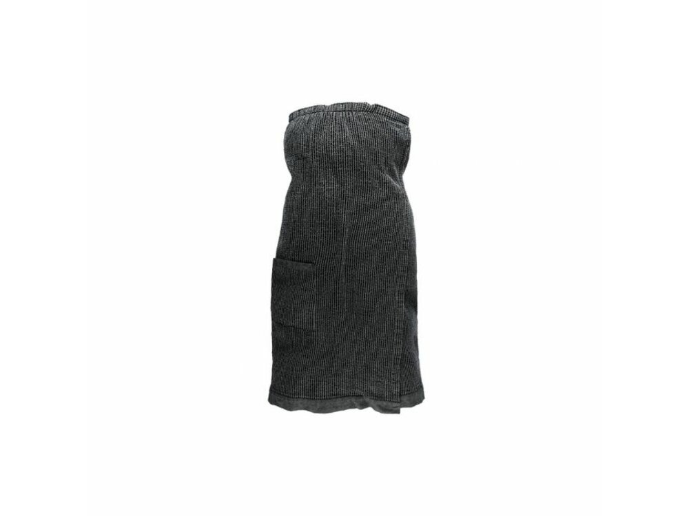 Women's sauna kilt 85x145cm, dark gray