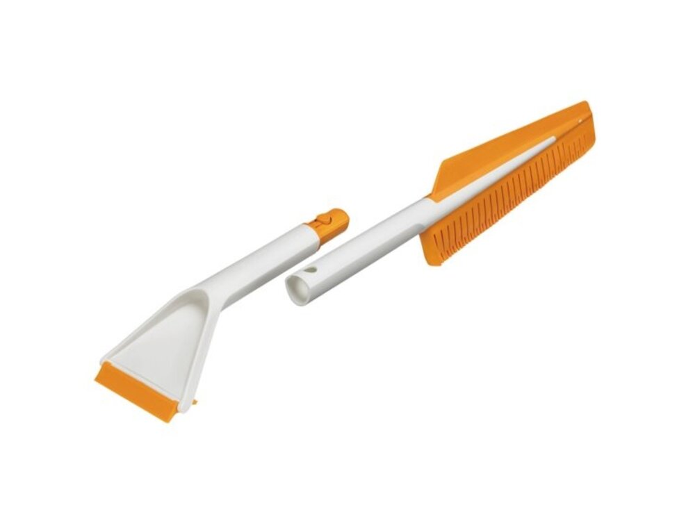 Fiskars SnowXpert ice scraper with broom