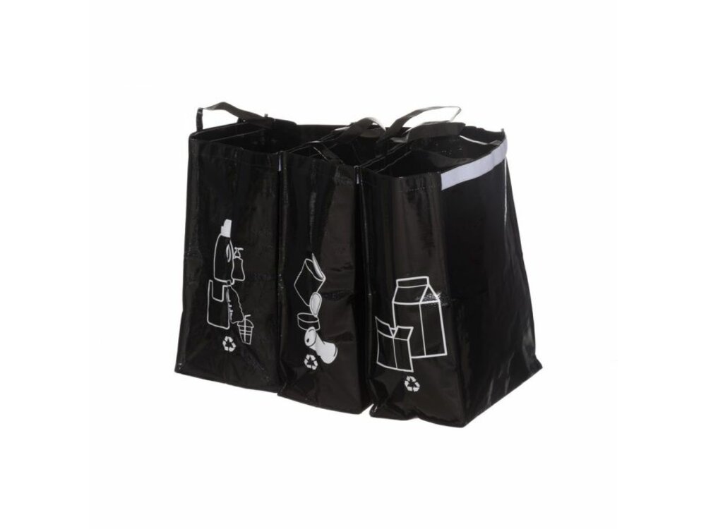 Recycling bags, 3 pcs/pack.