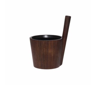 Rento sauna bucket, dark brown, bamboo Rento sauna bucket, dark brown, bamboo