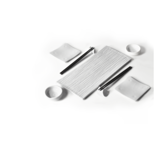 Zen Cmielow sushi set for 2 people, white Zen Cmielow sushi set for 2 people, white