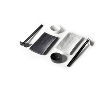 Sushi set Zen Cmielow for 1 person, white Sushi set Zen Cmielow for 1 person, white