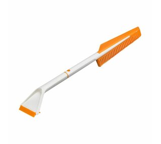 Fiskars SnowXpert ice scraper with broom