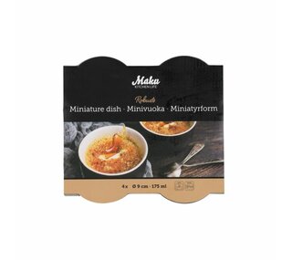 MAKU Ceramic baking dishes Robuste, pack/4 pcs, 175 ml MAKU Ceramic baking dishes Robuste, pack/4 pcs, 175 ml